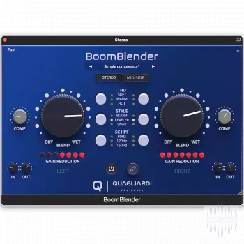 动态压缩与谐波失真插件 Quagliardi Audio BoomBlender Pro v1.0.3 macOS