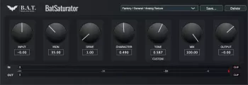 模拟谐波染色与饱和度效果器 Black Arts Techs BAT Saturator v1.0.0-WiN
