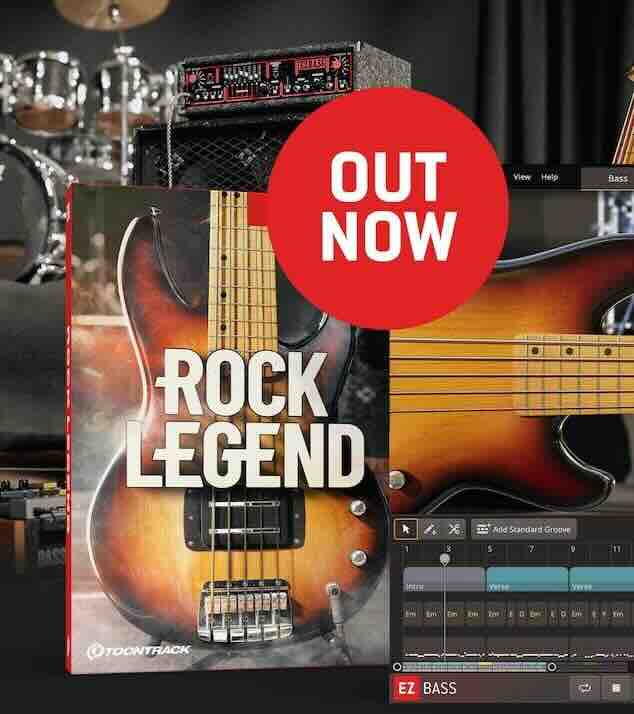 现代硬核摇滚的纯正底盘 Toontrack Rock Legend EBX [EZbass 扩展]