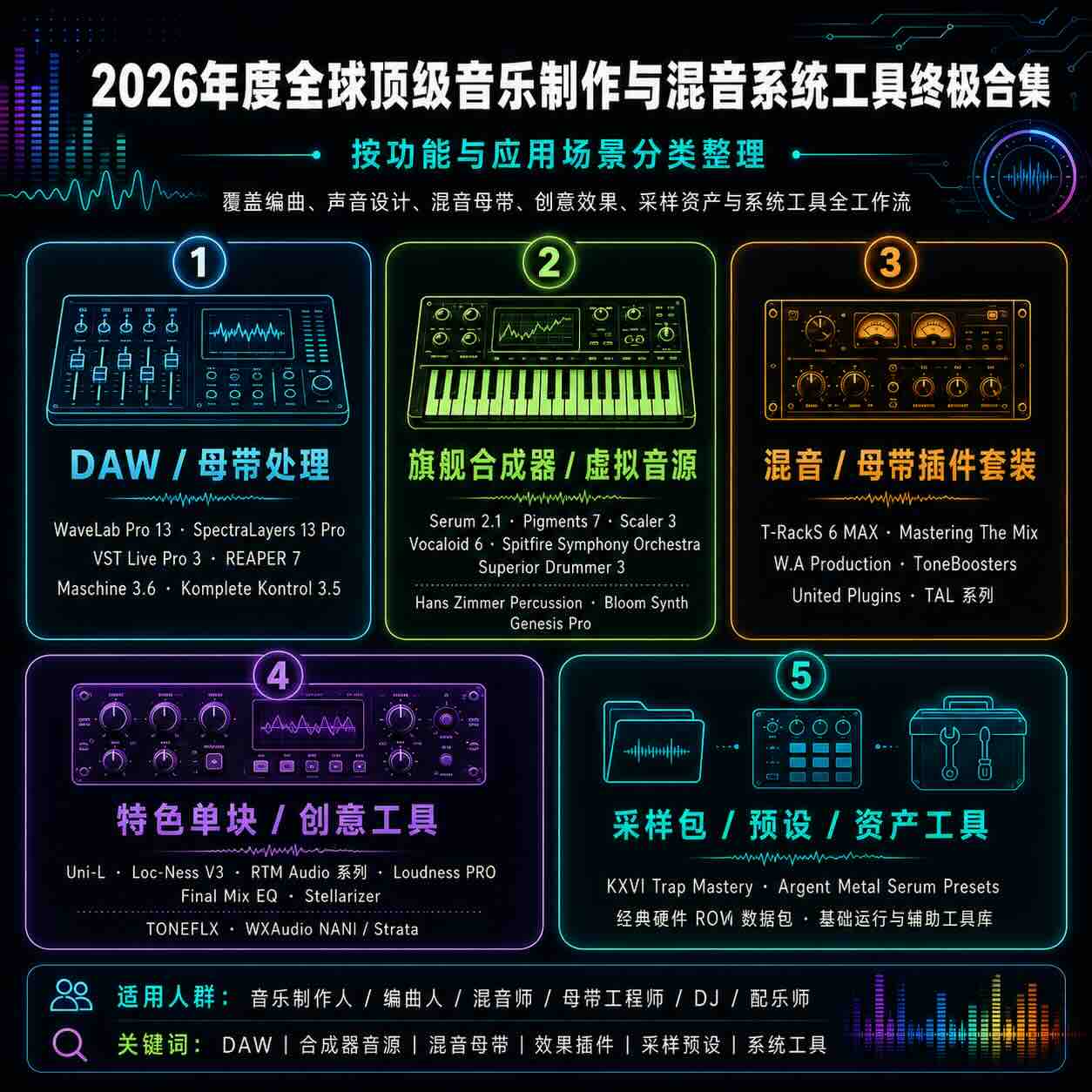 2026年度全球顶级音乐制作与混音系统工具终极合集