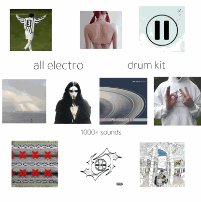 Serum Alnt All Electronic Drum Kit 电子嘻哈鼓组采样与预设音色包 [WAV, MIDI]