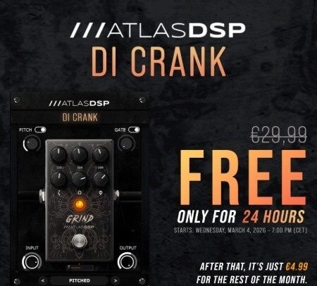AtlasDSP DI Crank v2.0.0 吉他与贝斯EQ过载效果器插件 Win Mac
