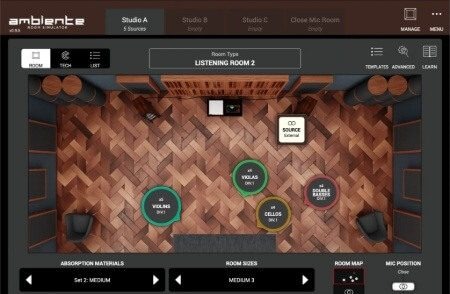 Audio Modeling Ambiente v1.4.3 房间模拟器 [WiN, Mac]