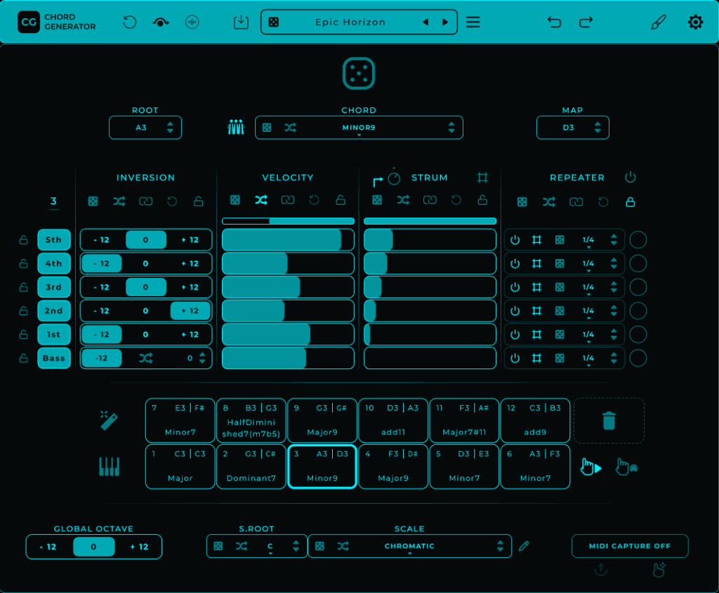 Mario Nieto Chord Generator v1.1.6 和弦生成器 MIDI 插件 WiN