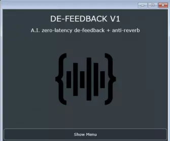 Alpha Labs De-Feedback V1 v1.1.4 人工智能零延迟现场音响去反馈与防混响插件 Mac版
