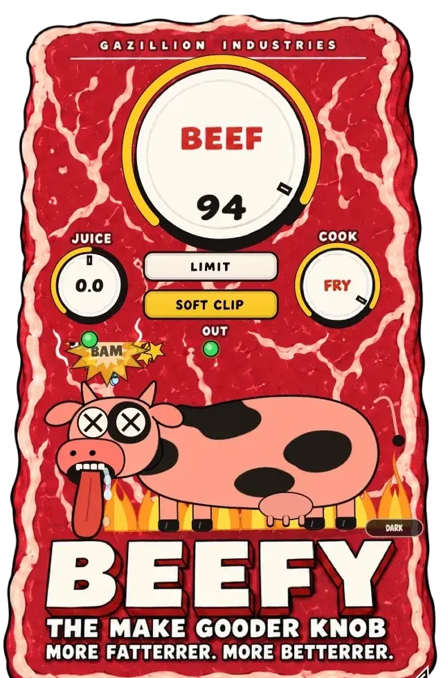 Gazillion Industries BEEFY v1.2.0 饱和度和响度效果器 [WiN]