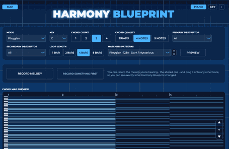 Drei Music Harmony Blueprint v1.0.0 实时MIDI和弦跟踪校正插件 Win/Mac