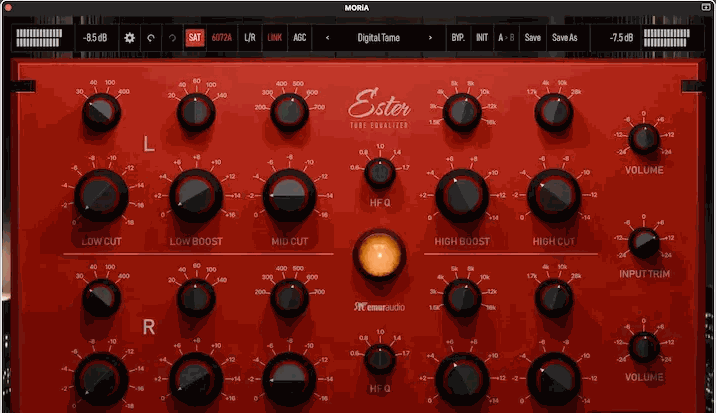 Lemur Audio Ester v1.0.0 电子管均衡器插件 MacOSX
