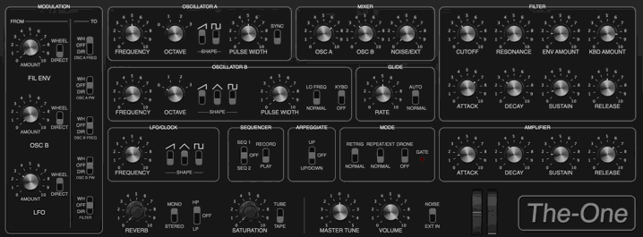 Nerve Audio The-One v1.0.2 单音模拟合成器插件 [WiN]