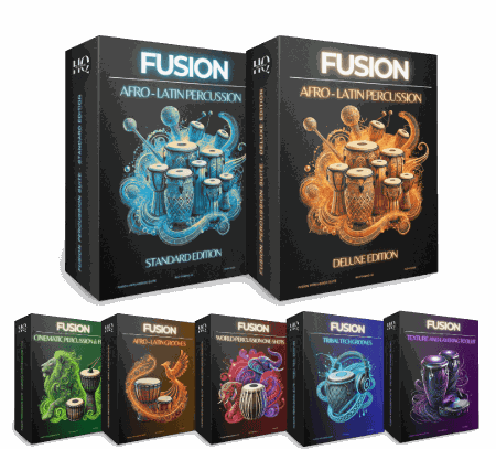 Afro-Latin Rhythm HQ Fusion Afro Latin Percussion Suite Deluxe Edition 非洲拉丁风格打击乐素材库 [WAV, MIDI]