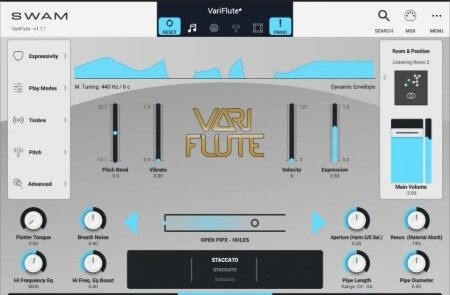 Audio Modeling SWAM VariFlute v1.2.3 物理建模笛子木管乐器插件 [WiN, MacOSX]