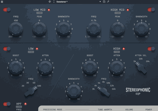AIR Music Technology Stereophonic EQP v1.0.2.255 模拟风格均衡器插件 Win