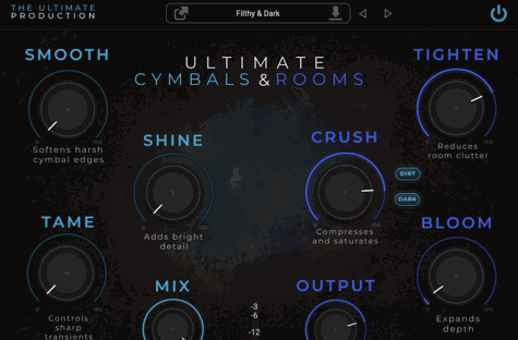 The Ultimate Production Ultimate Cymbals And Rooms v1.1.2 Mac 镲片柔化与环境空间塑形插件