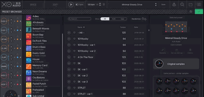 HCiSO XLN Audio XO Complete 1.8.10 鼓采样音序器与节奏工作站 Mac版