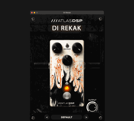 AtlasDSP DI Rekak v2.0 吉他与贝斯失真八度音效插件 Win/Mac
