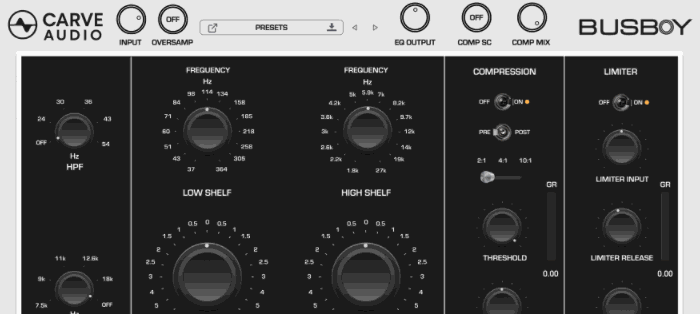Audioloom Carve Audio Busboy v1.0.22 总线混音效果器插件 Mac