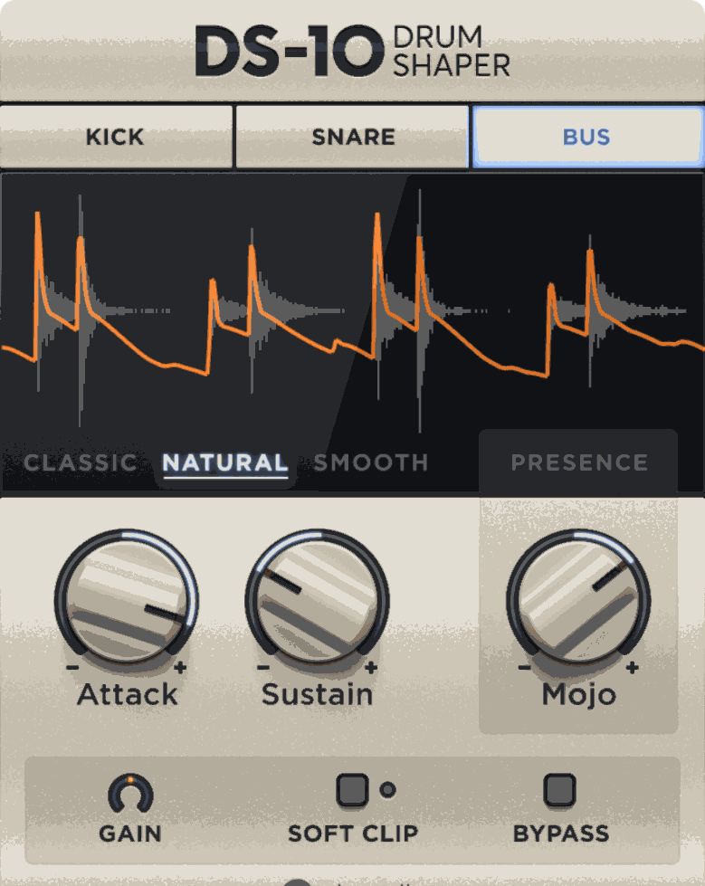 XLN Audio DS-10 Drum Shaper 1.3.7 鼓声瞬态整形效果器 Mac版