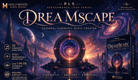 Hollywood Audio Design DREAMSCAPE 电影级空灵氛围音乐制作音源与素材集 KONTAKT WAV