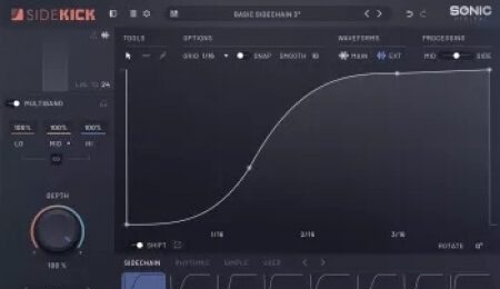 Sonic Academy SideKick v1.0.3 Mac 音量塑形与智能频谱闪避插件